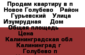 Продам квартиру в п. Новое Голубево › Район ­ Гурьевский › Улица ­ Изумрудная  › Дом ­ 10 › Общая площадь ­ 49 › Цена ­ 2 000 000 - Калининградская обл., Калининград г., Голубево п. Недвижимость » Квартиры продажа   
